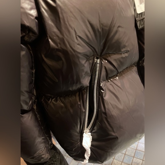 NWT Mackage Miya Shearling Trim Puffer Jacket Medium - Picture 8 of 10